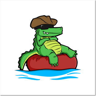 Floating Gator Posters and Art